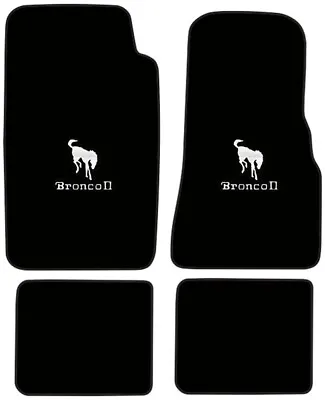 $144.95 • Buy New! 1984 - 1990 Ford Bronco II 2 CARPET Floor Mats W/ Embroidered Logo 4pc Set