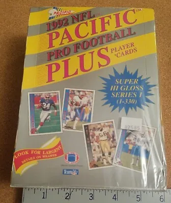 1992 NFL Pacific Plus Series 1 Foil Packs Factory Sealed Box  • $26