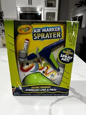 Crayola Air Marker Sprayer Set Airbrush Kit Electric Powered Spray Art • $25