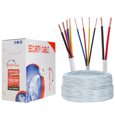 Burglar Security ALARM Cable 500ft 1000ft UTP 18/2 18/4 22/2 22/4 Stranded Solid • $36.95