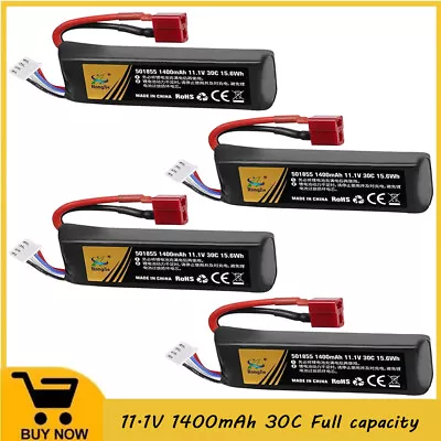 11.1V 1400mAh 30C LiPo Battery T-Dean Plug Rechargeable For Mini Water Gun Toys • $48.99