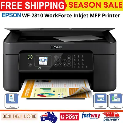 $99.50 • Buy Epson WF-2810 WorkForce Inkjet MFP Printer 