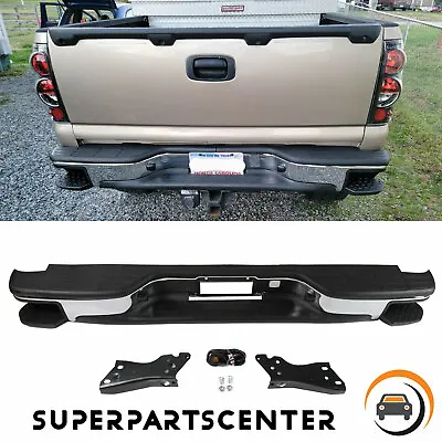 Rear Step Bumper W/ Side Pads For 1999-2006 Chevy Silverado GMC Sierra 1500 • $182.50