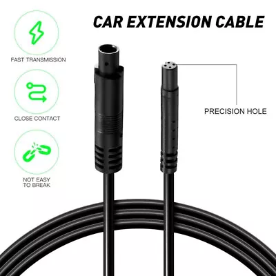 Car Reverse Rear View Backup Dash Camera Extension Cable 4Pin Connector Wire 5M • $16.99