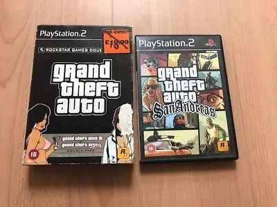 £19.99 • Buy Grand Theft Auto Double Pack & Grand Theft Auto San Andreas Games Playstation 2