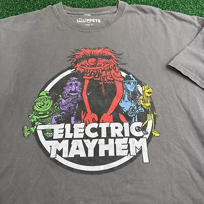 Disney The Muppets Electric Mayhem T Shirt Gray Mens Size 2XL • $22.50