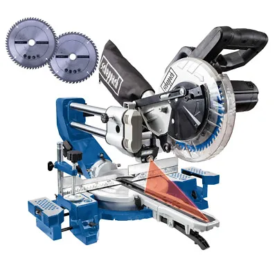 Scheppach 2200W Sliding Mitre Saw With LED Light & Extra TCT Blade 65mm X 300mm • £188.99