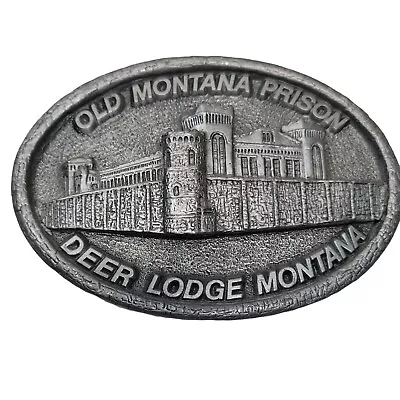 Belt Buckle Vintage Old Montana Prison Deer Lodge Montana Rodeo Western • $26.39