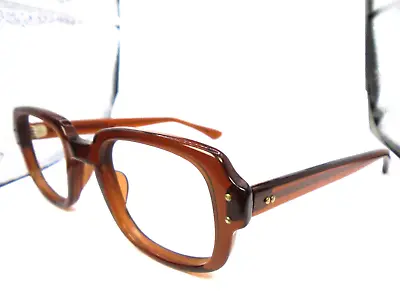 ROMCO RO 4 1/2  5 3/4  Brown 48-24 Vintage Square Plastic Eyeglasses Frames • $29.49