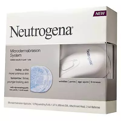 1 New Neutrogena Microdermabrasion System Kit With 12 Rejuvenating Puffs Sealed • $222.24