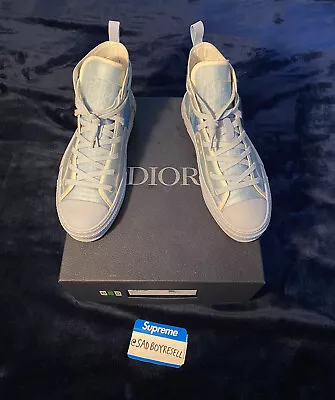 Dior X Daniel Arsham B23 High Top Oblique Sneakers Light Blue EU 41 RARE • $650