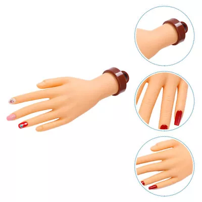  Manicure Practice Hand Model Fake To Painting Nails Mannequin Art • £13.59