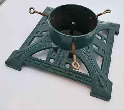 Vintage Green Cast Iron Christmas Tree Stand By John Wright • $115