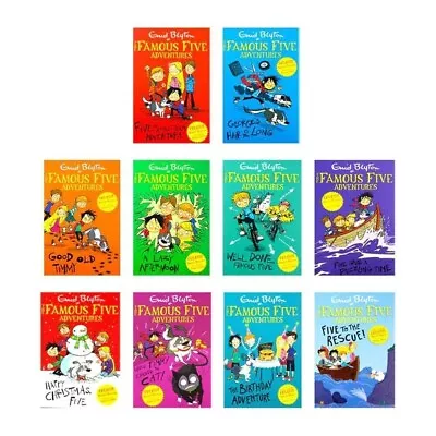 Enid Blyton Famous Five Adventures Short Story 10 Books Set Paperback NEW • £17.99