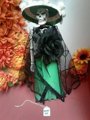 La Calavera Catrina Skeleton Colorful Handmade 16in Tall NEW • $35