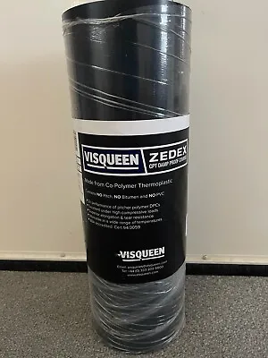 Visqueen DPC Zedex CPT High Performance Damp Proof Course 20m X 450mm Roll Black • £30