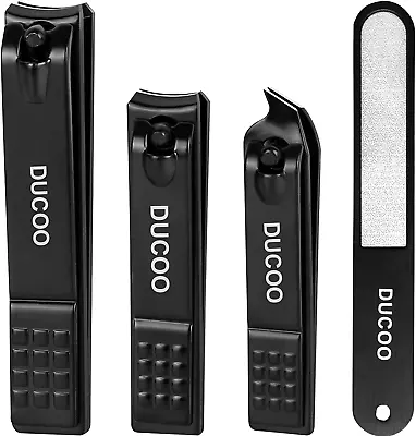 4-piece Nail Clipper Set For Men And Women Includes Toenail Clippers Fingernail • $10.66