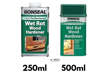 £18.95 • Buy Ronseal Wet Rot Mould Damp Wood Hardener Window Door Treatment 250ml 500ml