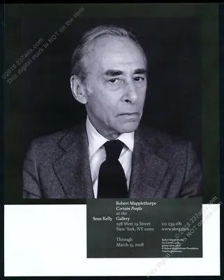 2008 Robert Mapplethorpe 1978 Photo Of Leo Castelli NYC Gallery Vintage Print Ad • $9.99