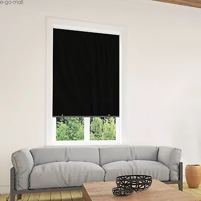 100% Blackout Roller Shades Cordless Window Blind Curtains For Nursery Travel • $18.99