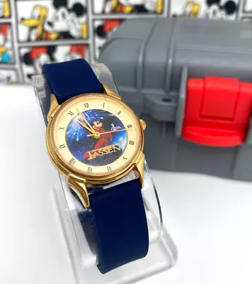 Vintage Lassen Disney Mickey Mouse Fantasia Sorcerer Watch W/ Bonus Case! • $114.99