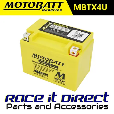 Motobatt Premium Battery For Yamaha YQ 100 AEROX 2001 MBTX4U AGM • £29.95