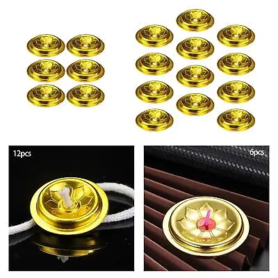 12x Oil Floating Wicks Disc Holder Candle Making Accessories • £6.40