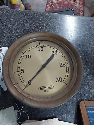 10  Lonergan Brass Dial Steam Pressure Gauge • $45