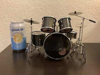 Miniature Black Drum Set Drums Kit • $5
