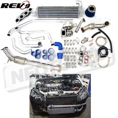 Rev9 T3 T3T4 Turbo TurboCharger Complete Starter Kit Bolt-On For Acura RSX K20A • $1399