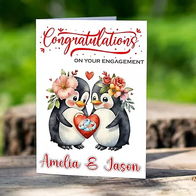 Engagement Card - Daughter & Son In Law Couple Personalised Mum & Dad Gift • £2.98