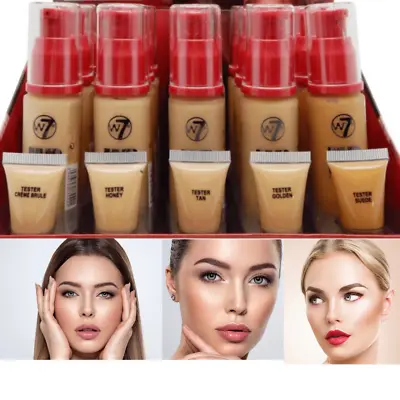 W7 HD Foundation Liquid Foundation For Pore Less Matte Light To Medium Coverage • £7.45