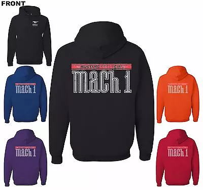 Ford Mustang Mach 1 Sweatshirt Mustang 50 Years Anniversary Licensed Logo Hoodie • $39.95