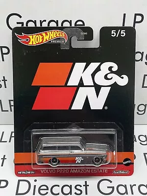 HOT WHEELS Volvo P220 Amazon Estate K&N Filters 1:64 Diecast Premium 2023 Wagon • $11.99