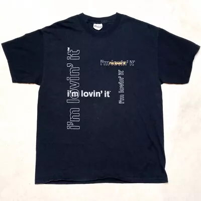 Vintage McDonalds I’m Lovin’ It I'm Making It Happen Y2K Employee T-Shirt LARGE • $22.95