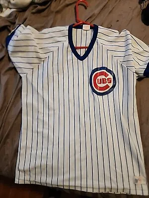 Vintage Rawlings Chicago Cubs Jersey Shirt Size Large Usa Made Single Stitch. J2 • $2.50