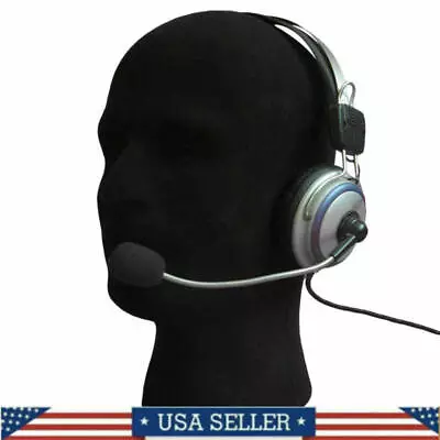 Male Foam Flocking Head Model Glasses Headset Wig Display Stand Mannequin Black • $10.54
