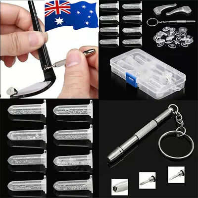 $12.99 • Buy Repair Tool Kit Spectacles Eye Glasses Sunglasses Screws Nuts Pads Screwdriver