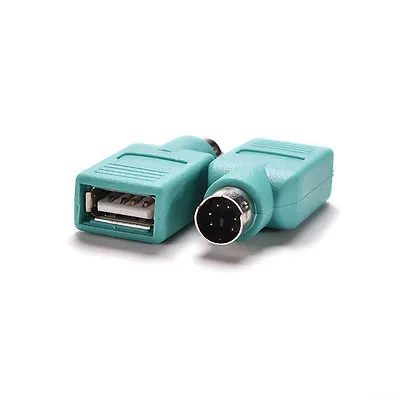 $1.85 • Buy 2 USB Female In To PS2 Male Adapter Converter For Computer PC Keyboard Mou NWWR