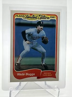 1985 Fleer Limited Edition Wade Boggs Baseball Card #3 NM-MT FREE SHIPPING • $1.25