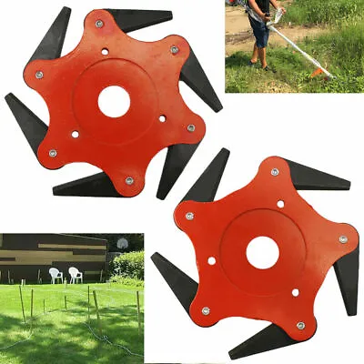 $11.99 • Buy Universal String Trimmer Head 5T & 6T Steel Blades Lawn Mower Grass Weed Cutter