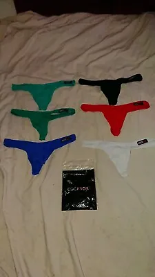  Cocksox Pack Of 6 Buldge Enhancer Thong Size M • £24