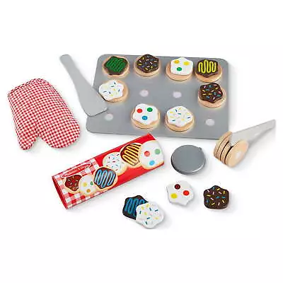 Slice And Bake Wooden Cookie Play Food Set • $22.39