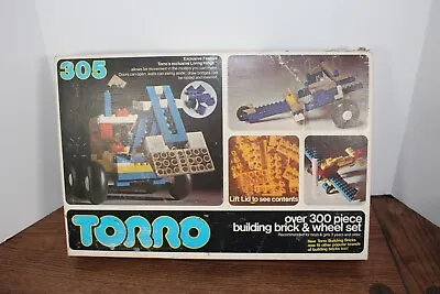 Vintage Torro #305 Building Bricks & Wheel Set In Original Box • $32