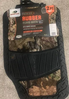 Mossy Oak Premium Rubber Floor Mats Shaped To Fit Most Cars Trucks Vans Suv Camo • $48.99