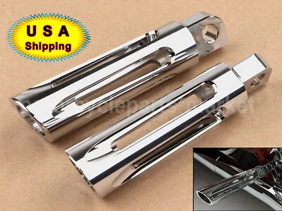 Chrome Passenger Foot Pegs Fit For Harley Heritage Softail Classic FLSTC Dyna US • $20.98