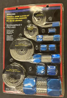 Spectre Stainless Steel Braided Sleeving Kit With Blue Clamps # 7486 • $39.99