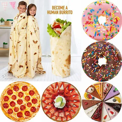 £18.84 • Buy Blanket Flannel Blanket 3D Corn Mexican Throw Burrito Bedding Pencake Tortilla☆