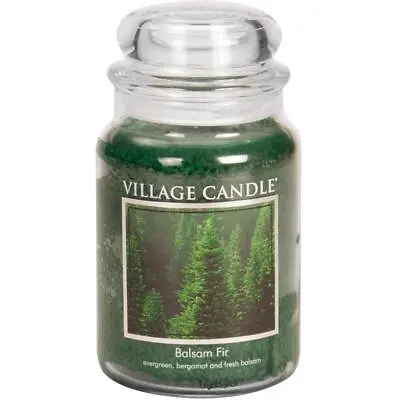Village Candle Balsam Fir Large Apothecary Jar Scented Candle 21.25 Oz. • $39.80