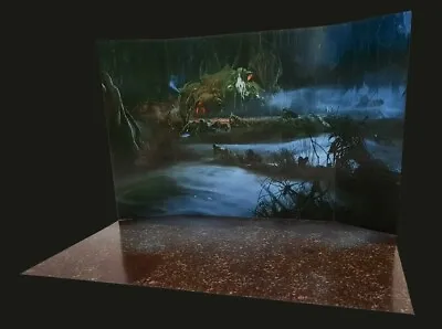 Dagobah Yoda's Hut Custom Diorama Backdrop Star Wars TVC TBS Hasbro Kenner • $28
